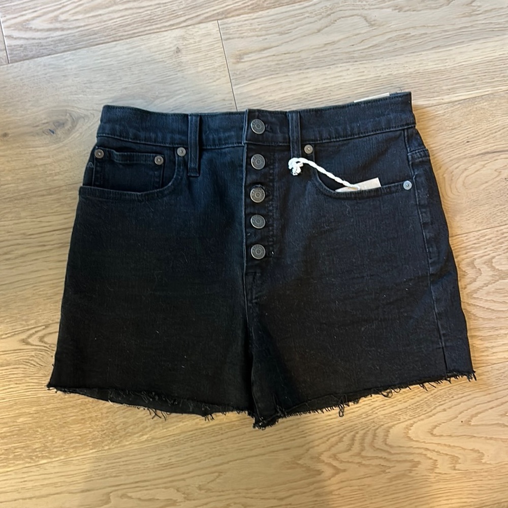 Madewell Lunar Wash High-Rise Denim Shorts